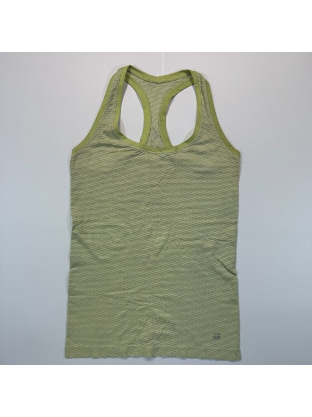Victoria's Secret VSX Tank Top Women's M Green Nylon Performance Sports Stretch